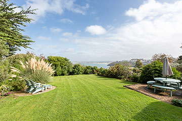 garden with sea views