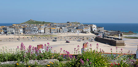 looking over st ives cornwall